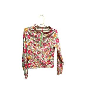 Colorful Floral Betsey Johnson Kids Rash Guard Swim Top